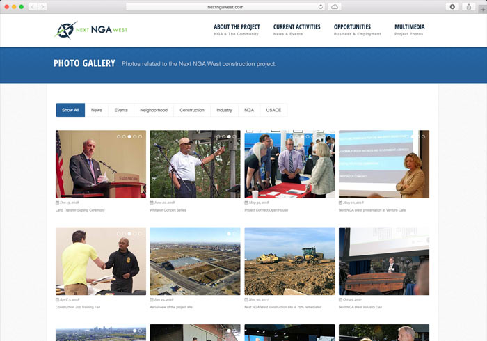Next NGA West project photo gallery