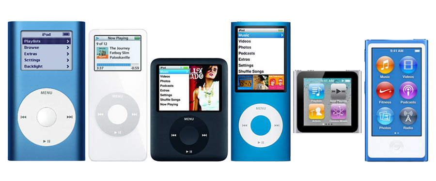 iPod Nano received a design overhaul nearly every year in its existence