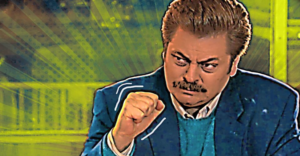 How to turn photos into a comic strip, featuring Ron Swanson